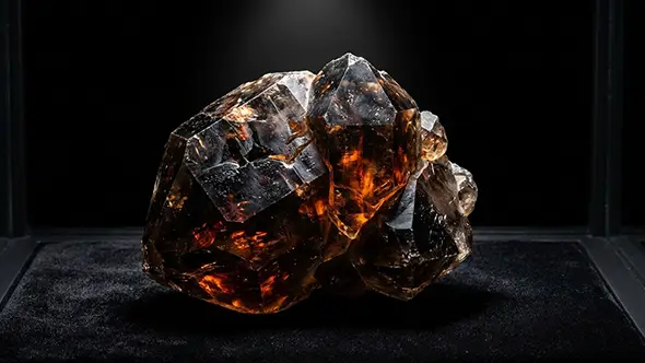 Редкий горный кристалл из коллекции музея минералов