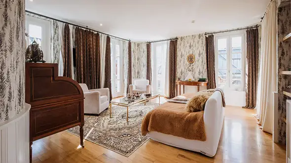 Уютный номер в отеле Soleil d Or в центре Межева.