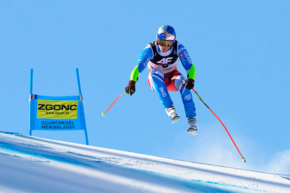 Мужской скоростной спуск Кубка мира на слоне L’Éclipse в Куршевеле.