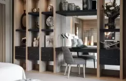 The master bedroom in Suite-Chalet K4 at Le K2 Palace, Courchevel 1850