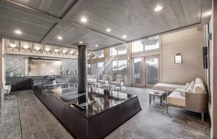 The relaxation area at the Goji Spa, Le K2 Palace, Courchevel 1850