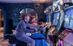 Arcade games in the Kids Klub, Le K2 Palace, Courchevel 1850