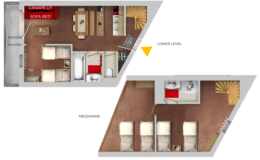 Apartment 6/8 pax Mezzanine
