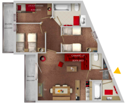 Apartment 6/8 pax comfort