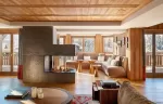 Penthouse les neiges fouquets courchevel fireplace