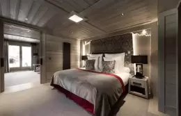 The bedroom in a Family Suite at Le K2 Altitude, Courchevel 1850