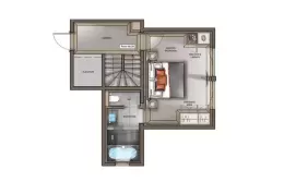Floor plan of a Petite Executive Room at Le K2 Altitude, Courchevel 1850