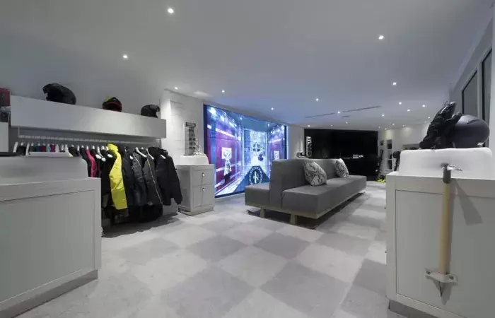 The K&rsquo;Boutique inside the ski shop, Le K2 Altitude, Courchevel 1850