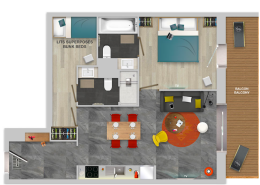 Apartment 1 bedroom+1 cabin