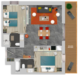 Apartment 2 bedrooms 4 people