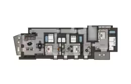 The floor plan of the Himalaya Suite at Le K2 Chogori, Val d'Isere