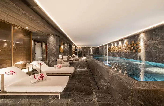 The sauna at the Goji Spa, Le K2 Chogori, Val d'Isere