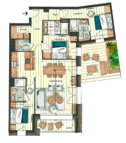 A22 - 3 bedroom apartment - 123 m²