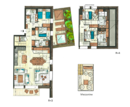 A32 - Apartment 3 bedrooms and 1 dormitory with window - 184 m²
