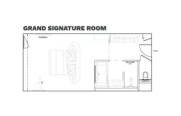 Floor plan of the Grand Signature Room at Fahrenheit Seven Les Menuires