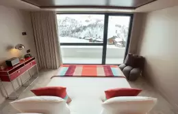 Floor plan of the 2-Bedroom Suite over two levels, Fahrenheit Seven Les Menuires