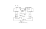 Floor plan of the five bedrooms on the third floor at No. 14 Verbier
